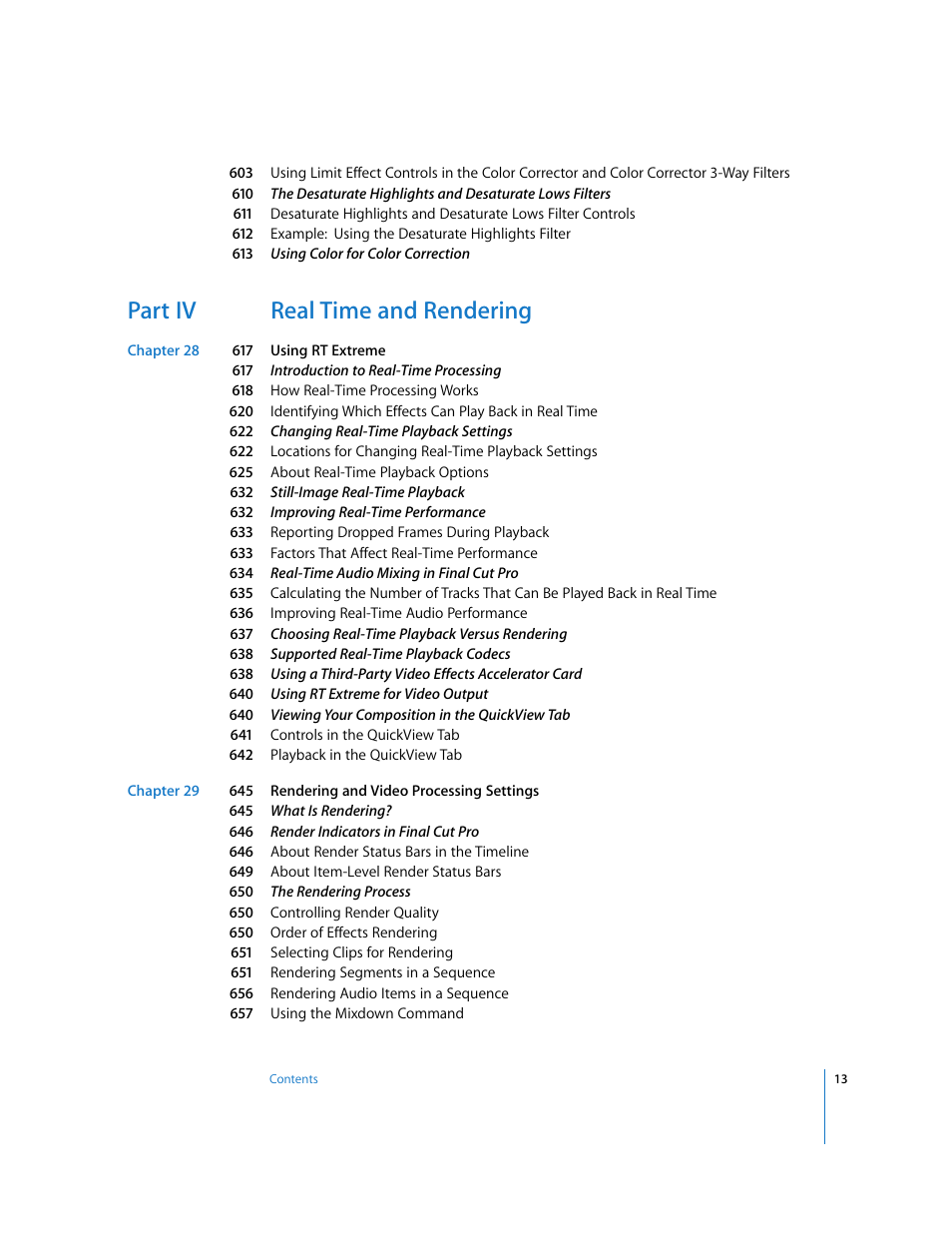Part iv real time and rendering | Apple Final Cut Pro 6 User Manual | Page 798 / 2033