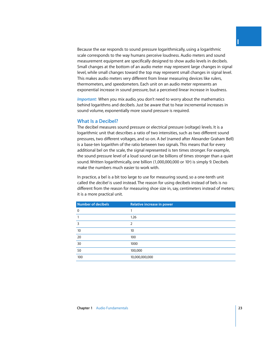 What is a decibel | Apple Final Cut Pro 6 User Manual | Page 808 / 2033