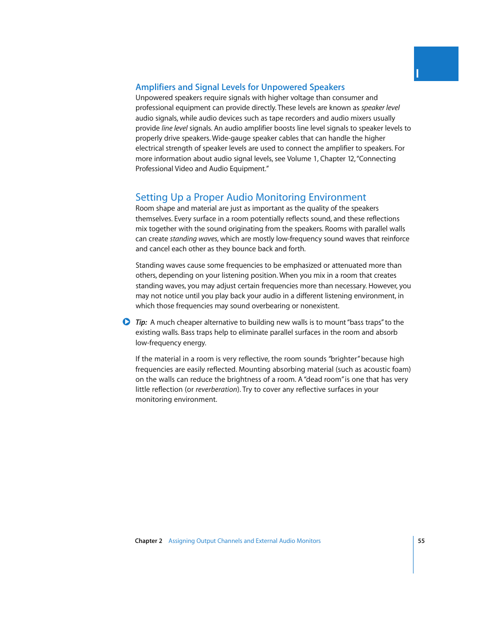Setting up a proper audio monitoring environment | Apple Final Cut Pro 6 User Manual | Page 840 / 2033