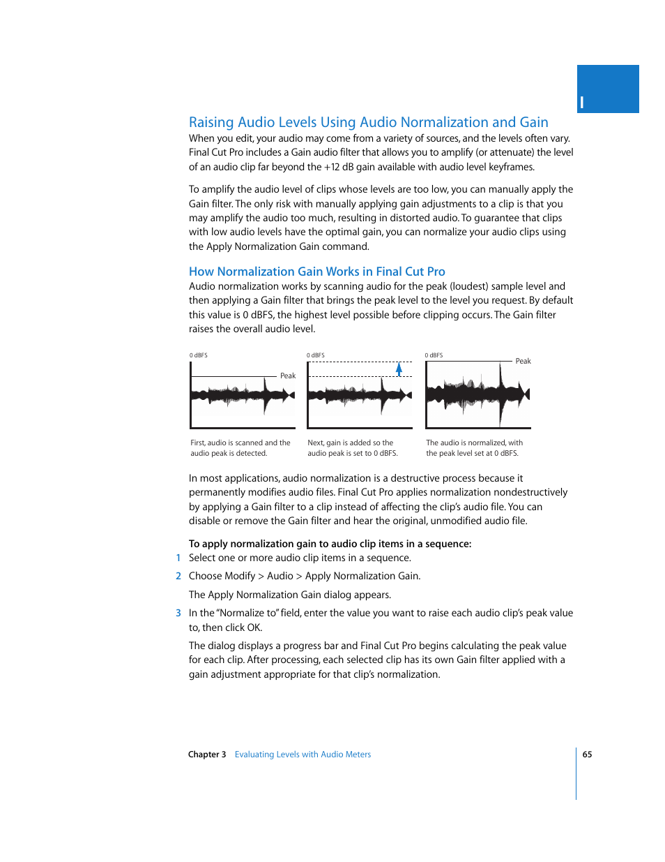 How normalization gain works in finalcutpro, How normalization gain works in final cut pro | Apple Final Cut Pro 6 User Manual | Page 850 / 2033