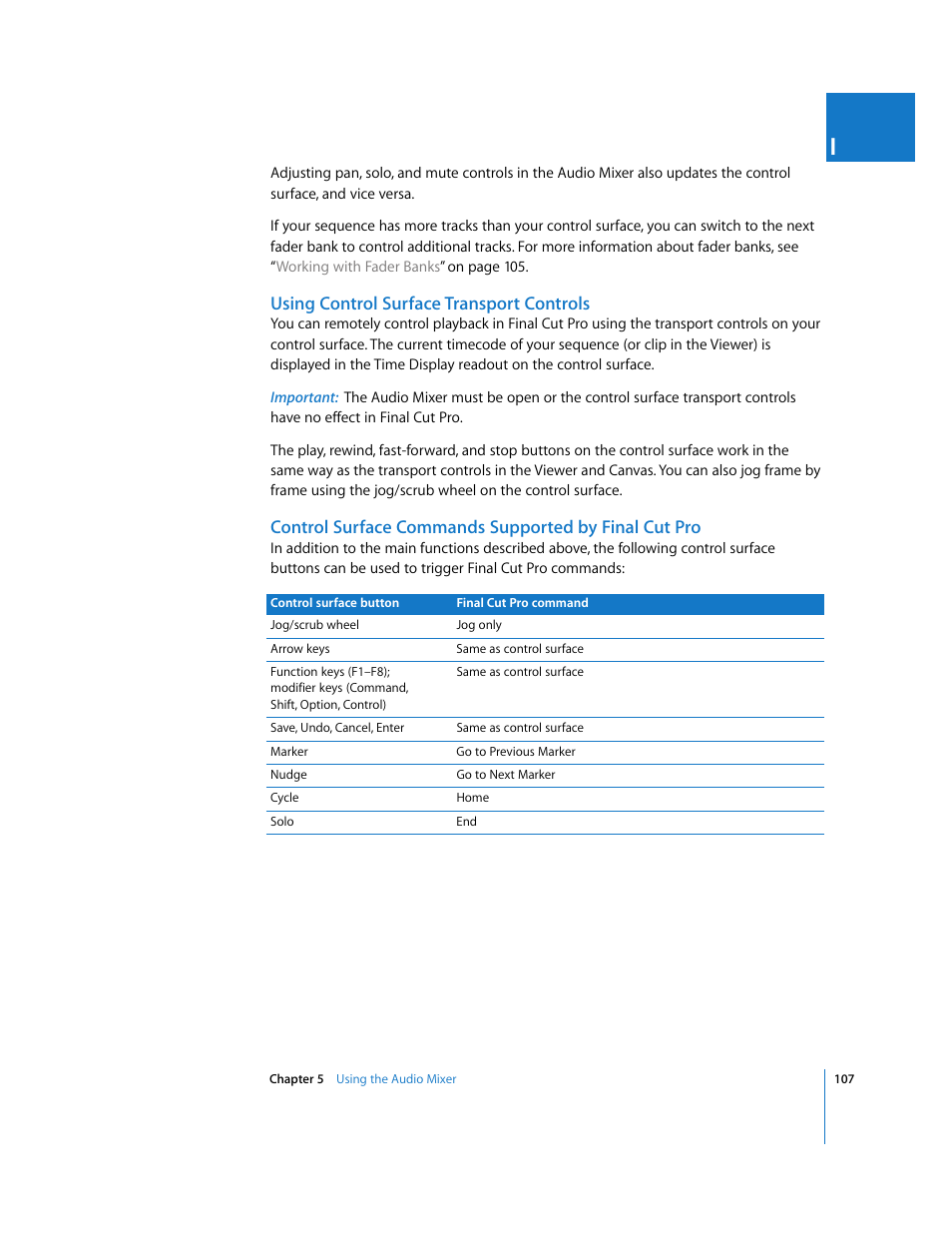 Using control surface transport controls | Apple Final Cut Pro 6 User Manual | Page 892 / 2033