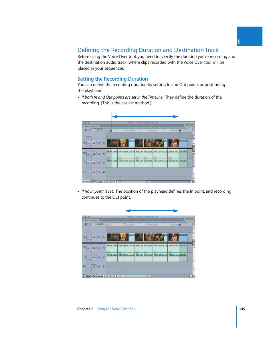 Setting the recording duration, P. 145) | Apple Final Cut Pro 6 User Manual | Page 930 / 2033