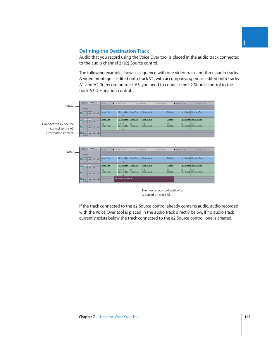 Defining the destination track | Apple Final Cut Pro 6 User Manual | Page 932 / 2033