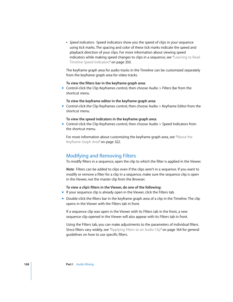 Modifying and removing filters | Apple Final Cut Pro 6 User Manual | Page 953 / 2033