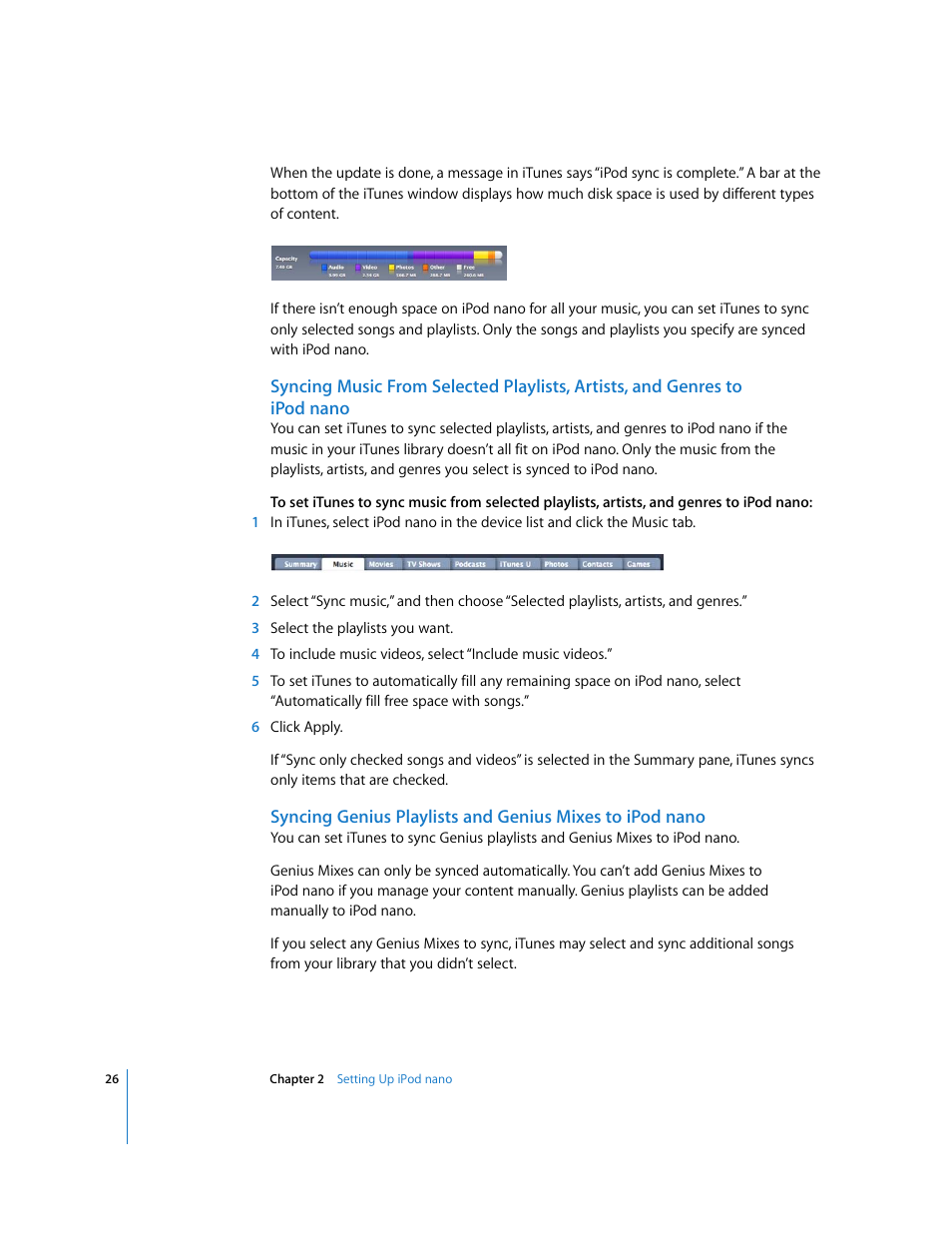 Apple iPod nano (5th generation) User Manual | Page 26 / 104