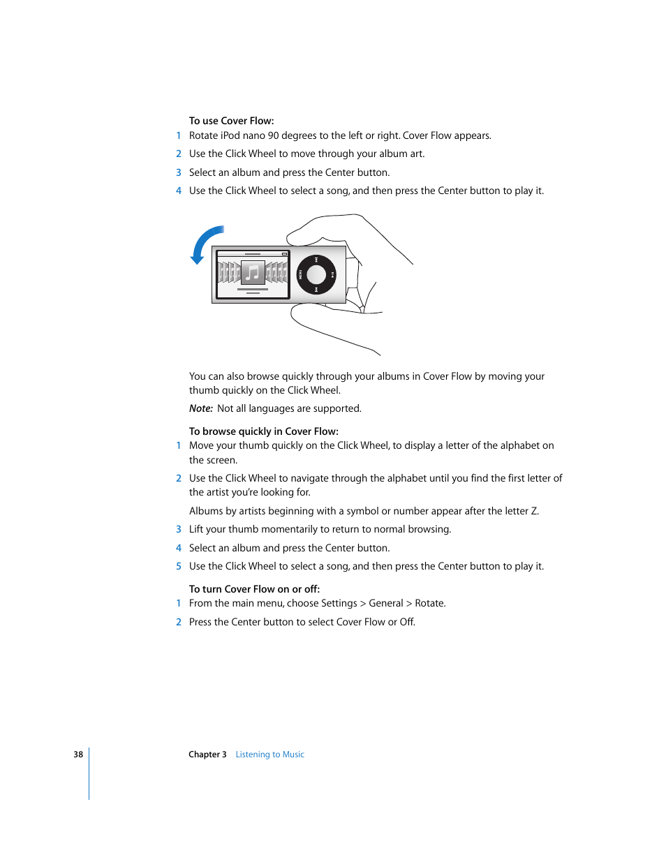 Apple iPod nano (5th generation) User Manual | Page 38 / 104