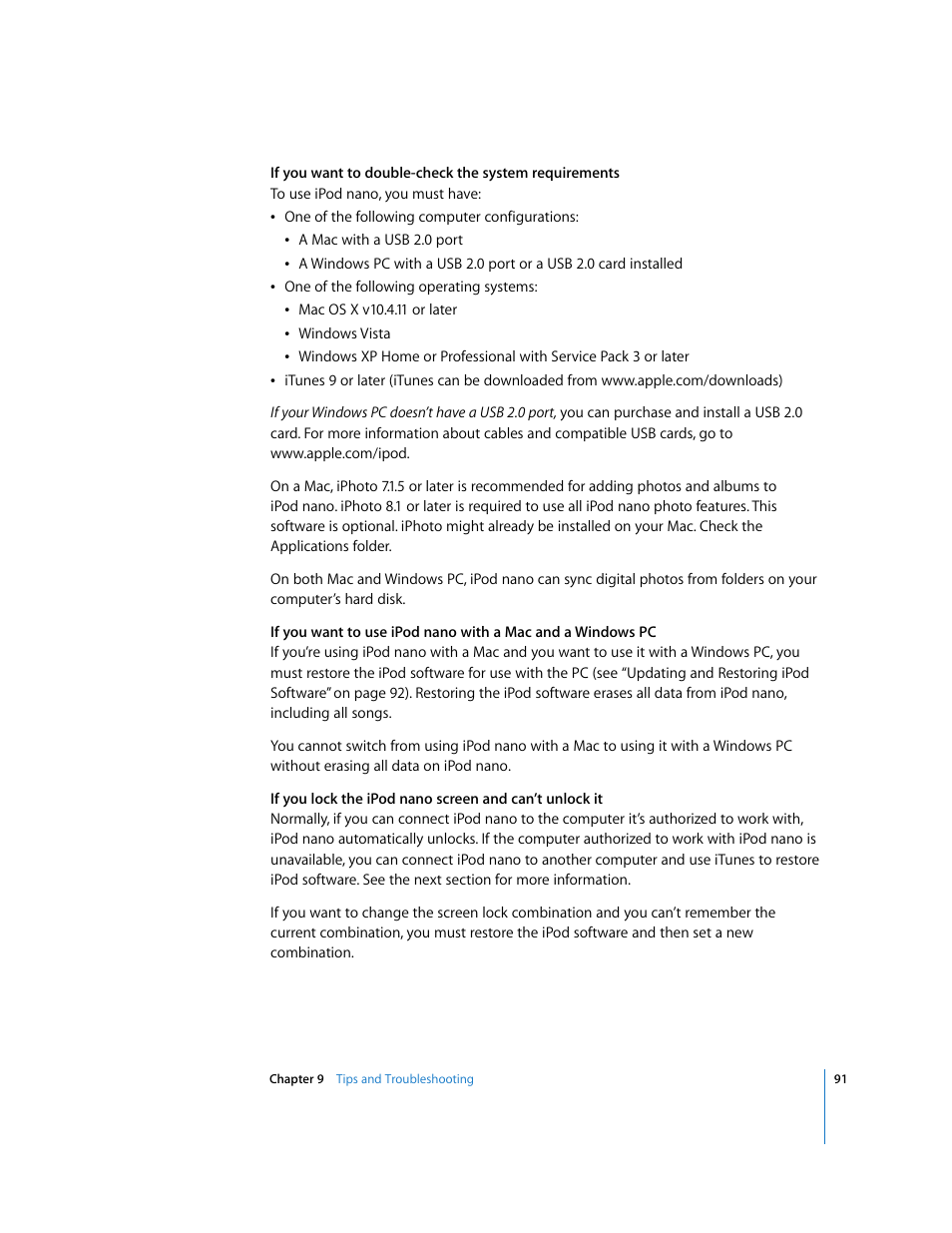 Ee “if you want to double | Apple iPod nano (5th generation) User Manual | Page 91 / 104