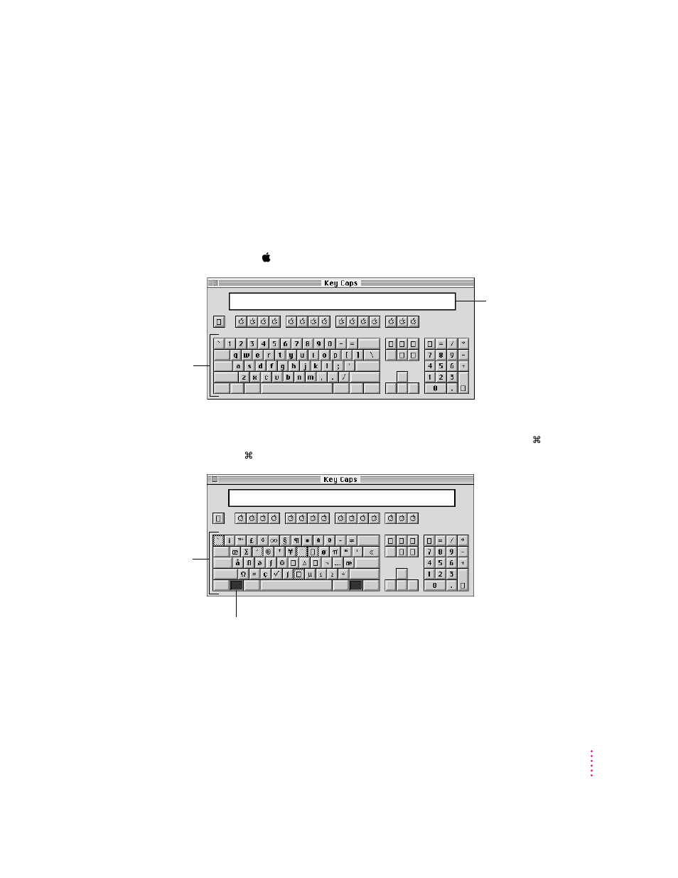 Typing special characters and symbols | Apple Power Macintosh 8200 User Manual | Page 143 / 165