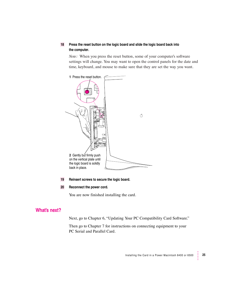 What’s next | Apple PC Serial and Parallel Card User Manual | Page 25 / 84