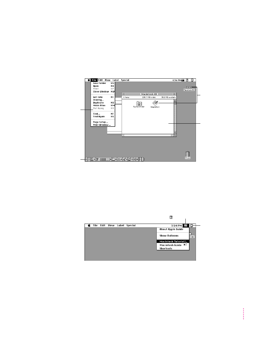 Reviewing the basics, Menus | Apple PowerBook (Duo, 2300 Series) User Manual | Page 23 / 161