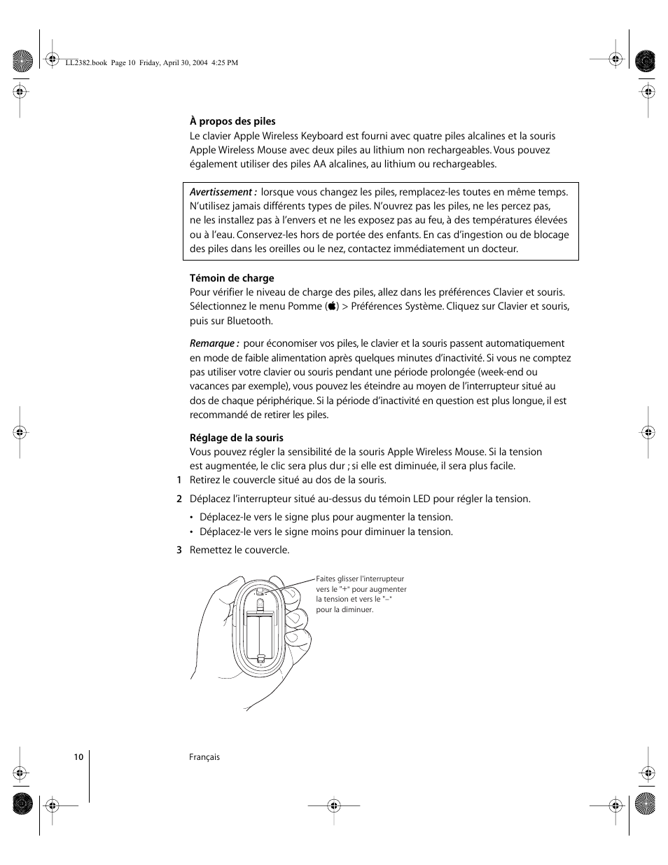 Apple Wireless Keyboard and Mouse User Manual | Page 10 / 20