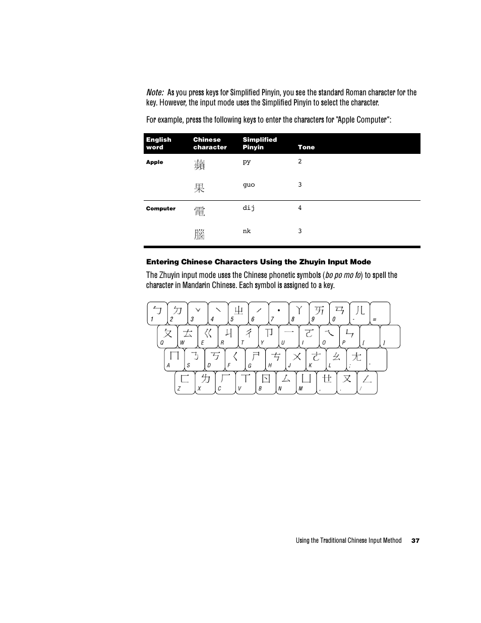 Apple Chinese Language Kit User Manual | Page 37 / 100