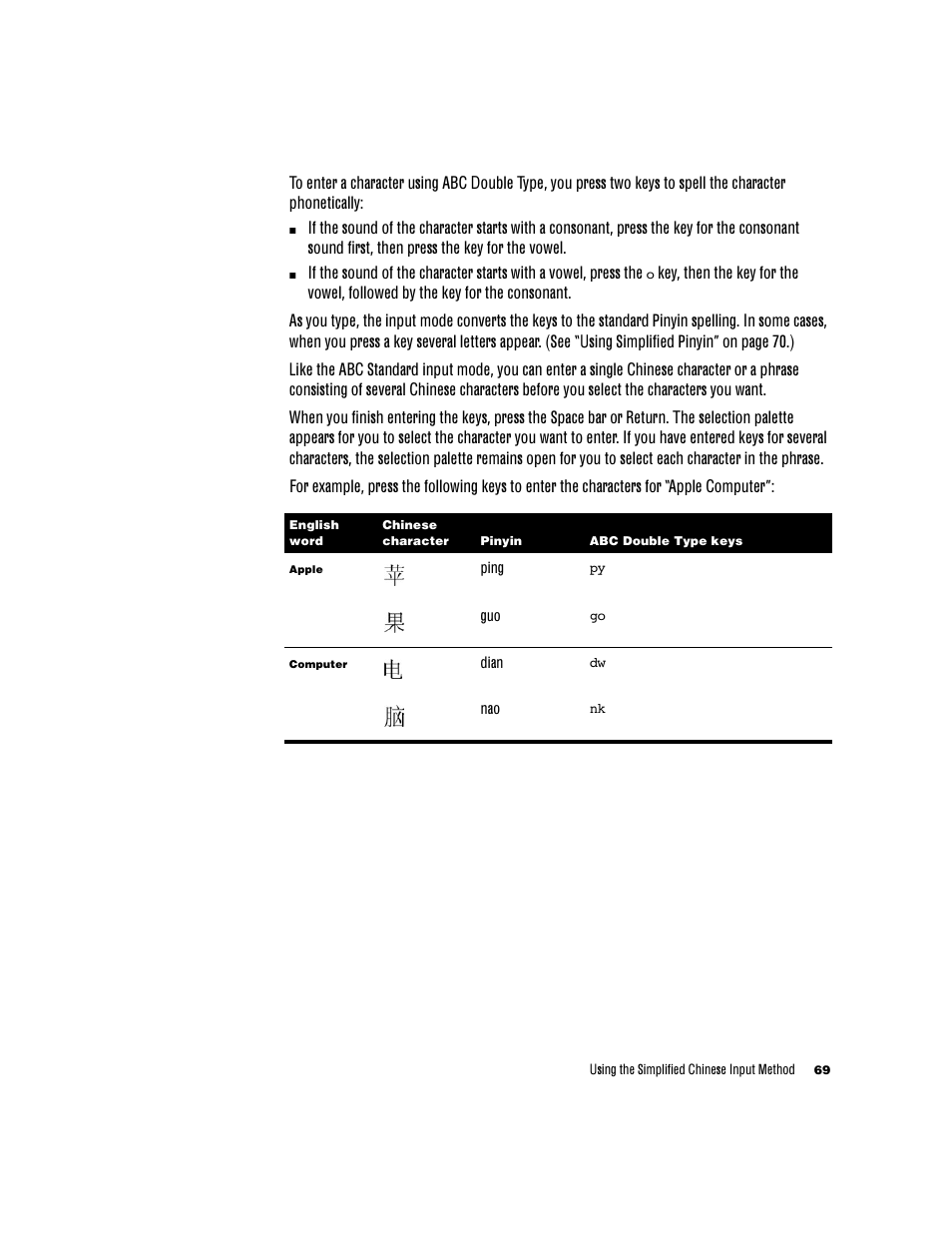 Apple Chinese Language Kit User Manual | Page 69 / 100