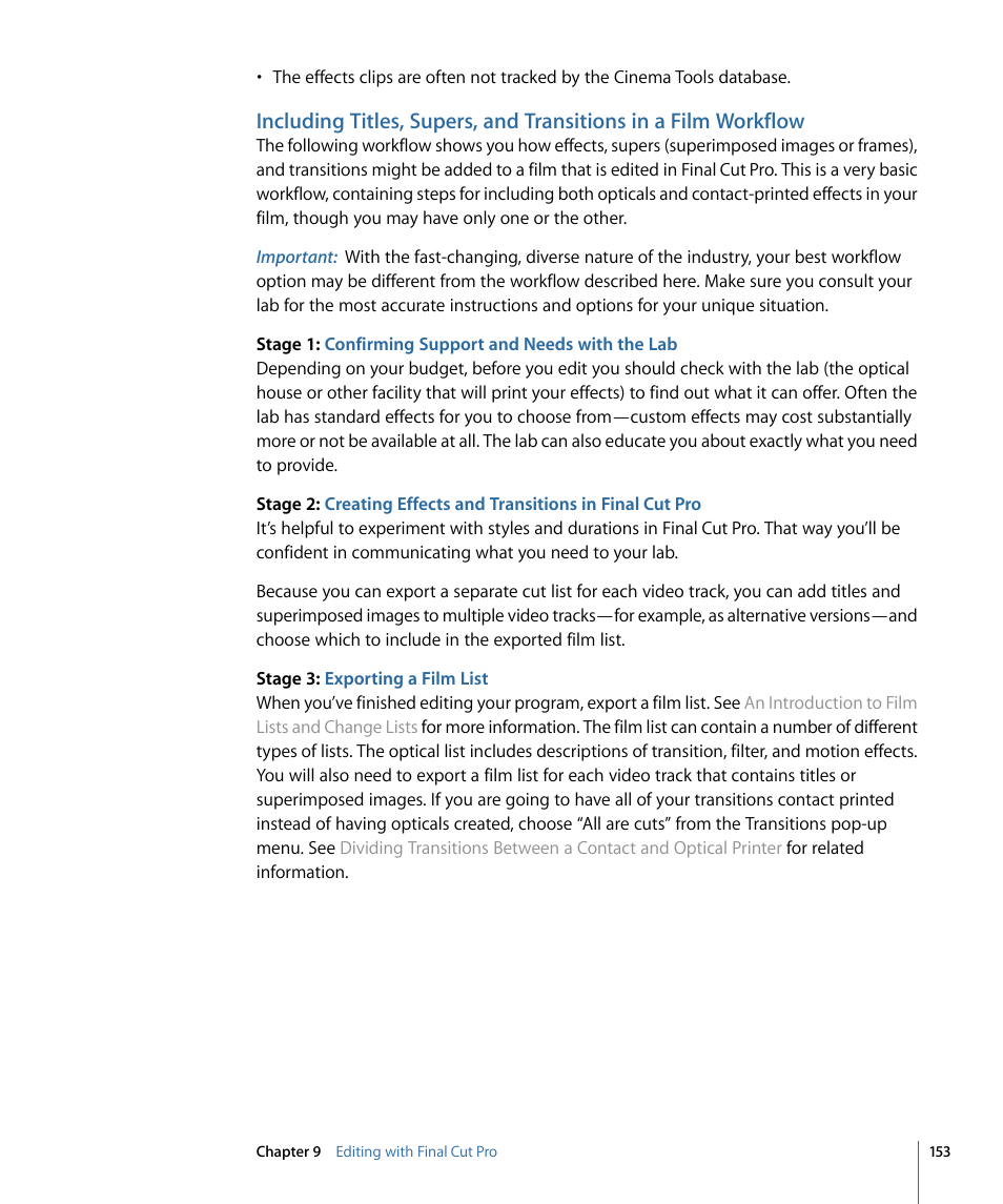 Apple Cinema Tools 4 User Manual | Page 153 / 258