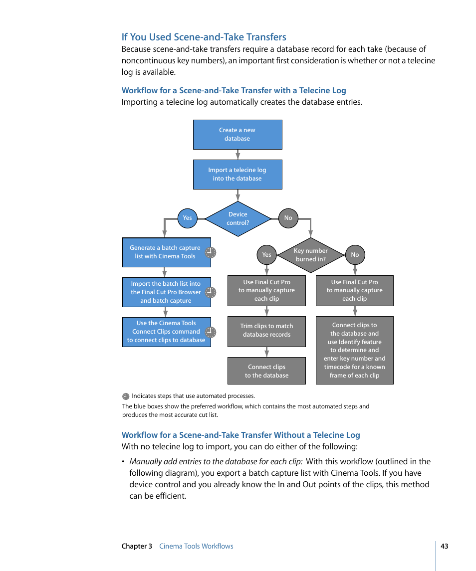 If you used scene-and-take transfers | Apple Cinema Tools 4 User Manual | Page 43 / 258