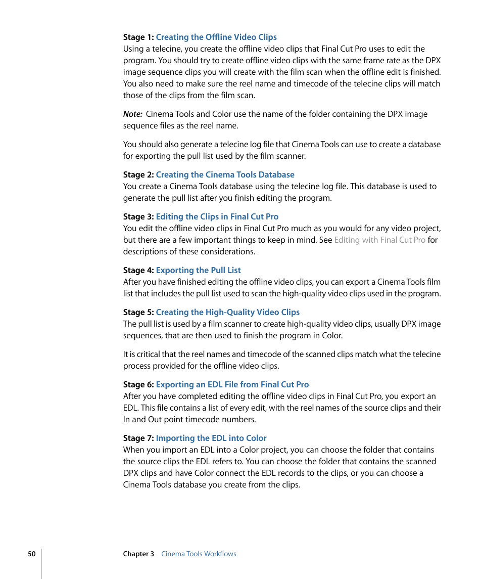 Apple Cinema Tools 4 User Manual | Page 50 / 258