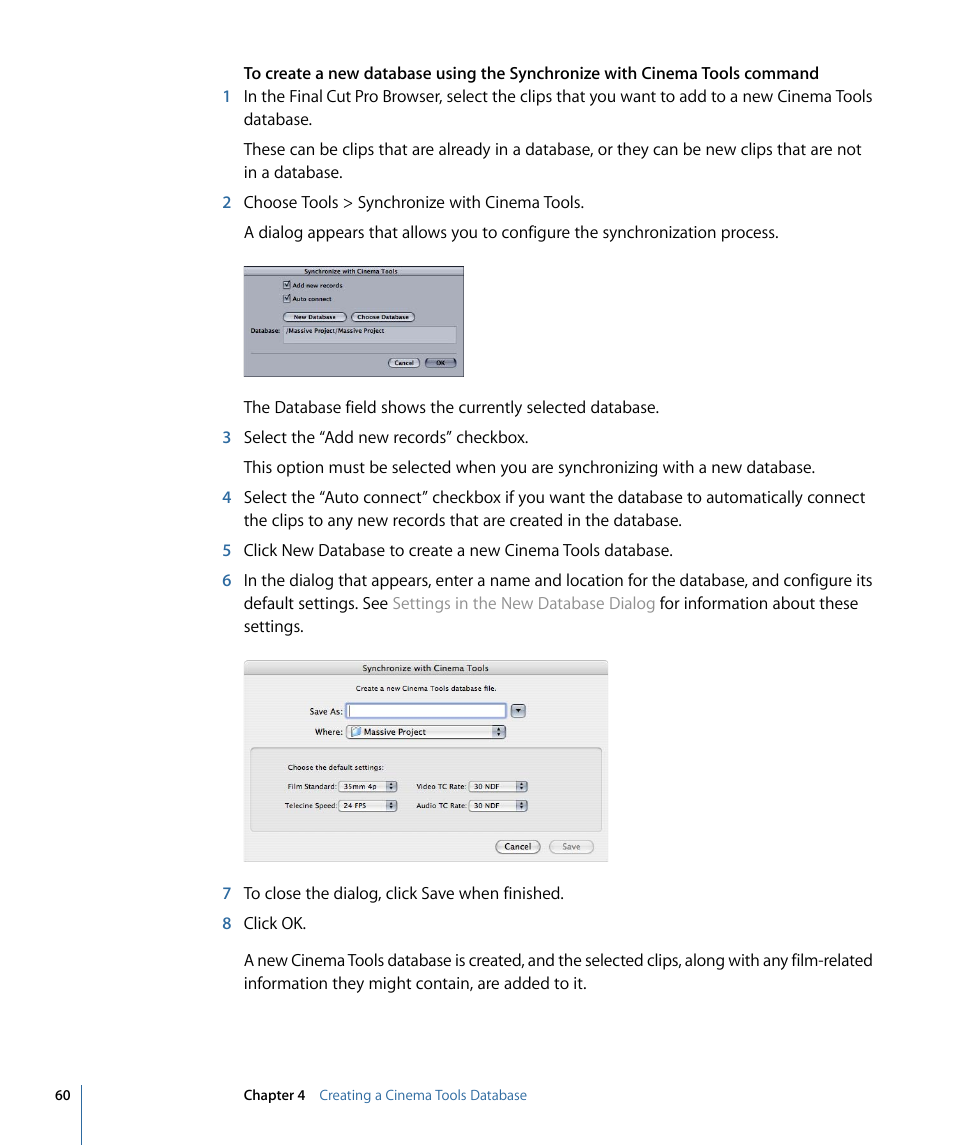Apple Cinema Tools 4 User Manual | Page 60 / 258