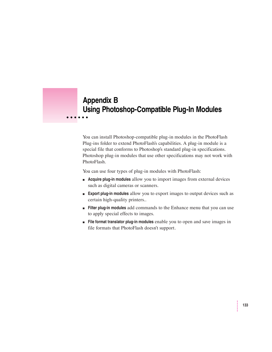 Apple Macintosh PhotoFlash User Manual | Page 143 / 156