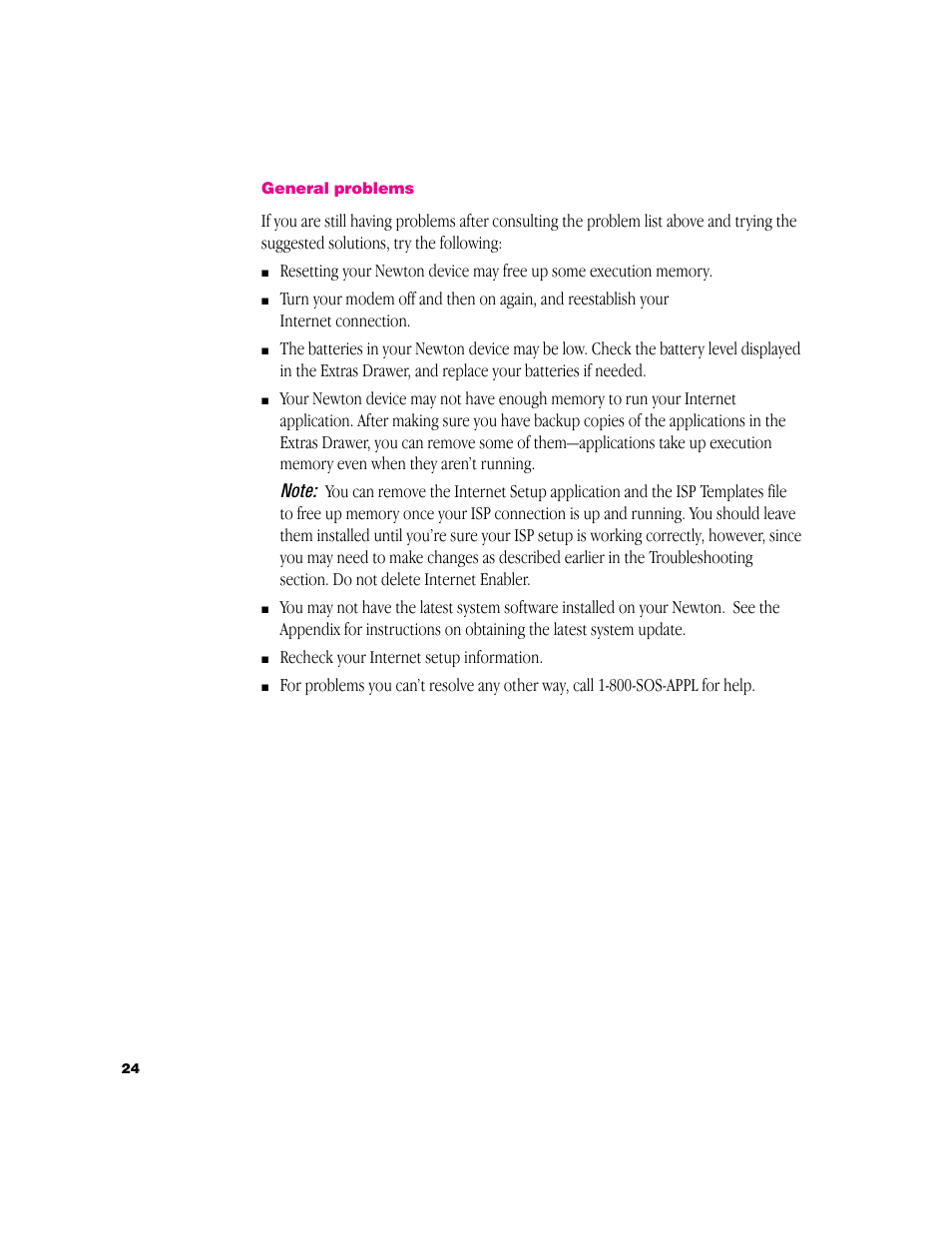 Apple Newton Internet Enabler User Manual | Page 24 / 29