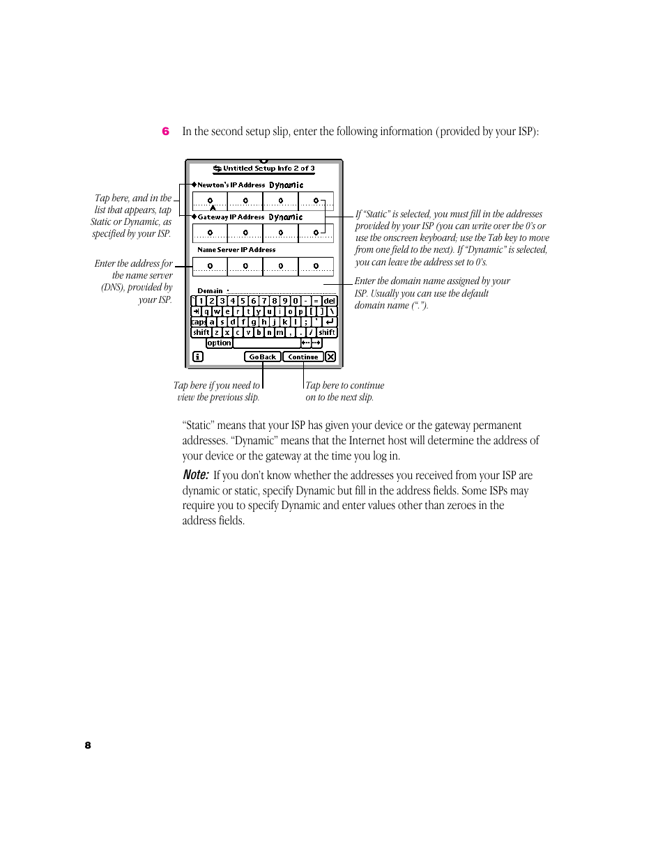 Apple Newton Internet Enabler User Manual | Page 8 / 29