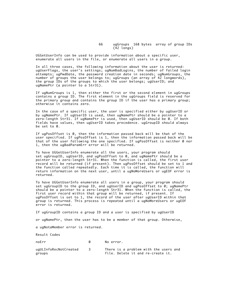 Apple AppleShare 3.0 Users and Groups Programming Interface User Manual | Page 12 / 32