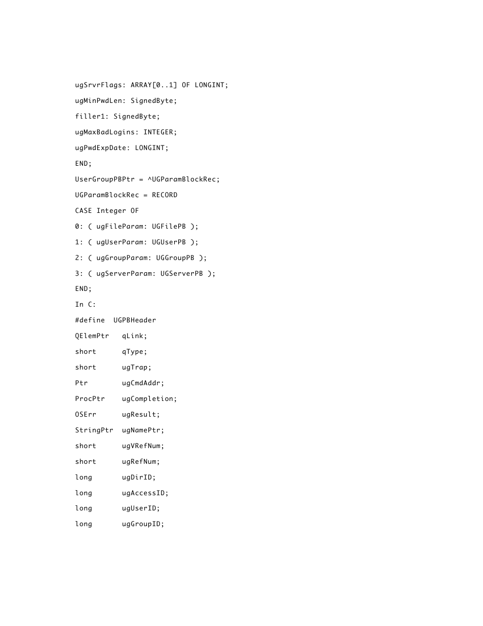 Apple AppleShare 3.0 Users and Groups Programming Interface User Manual | Page 27 / 32