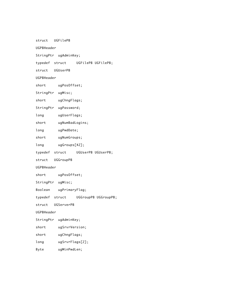 Apple AppleShare 3.0 Users and Groups Programming Interface User Manual | Page 28 / 32