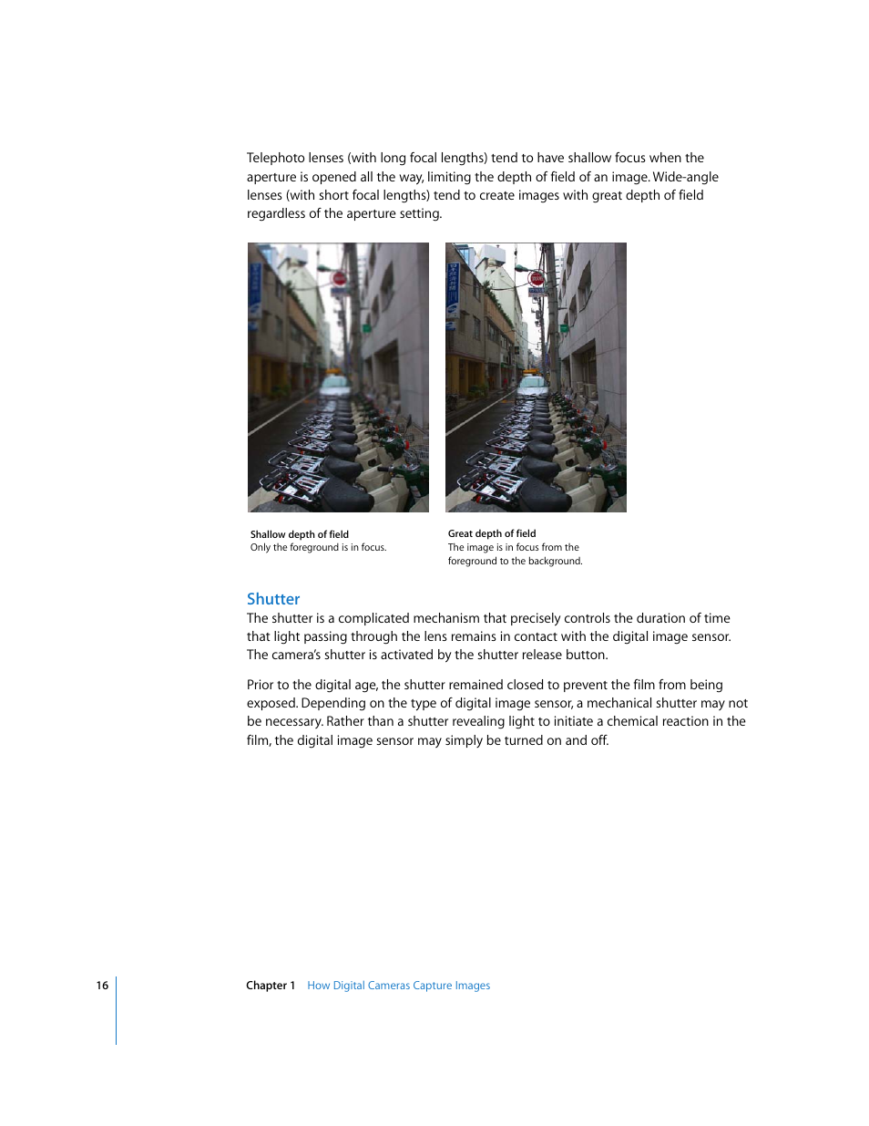 Shutter | Apple Aperture Digital Photography Fundamentals User Manual | Page 16 / 47