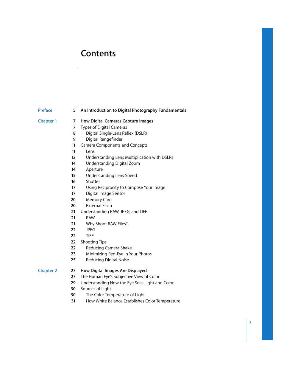 Apple Aperture Digital Photography Fundamentals User Manual | Page 3 / 47