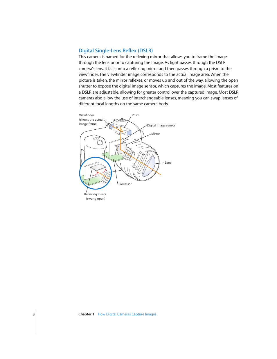 Digital single-lens reflex (dslr) | Apple Aperture Digital Photography Fundamentals User Manual | Page 8 / 47