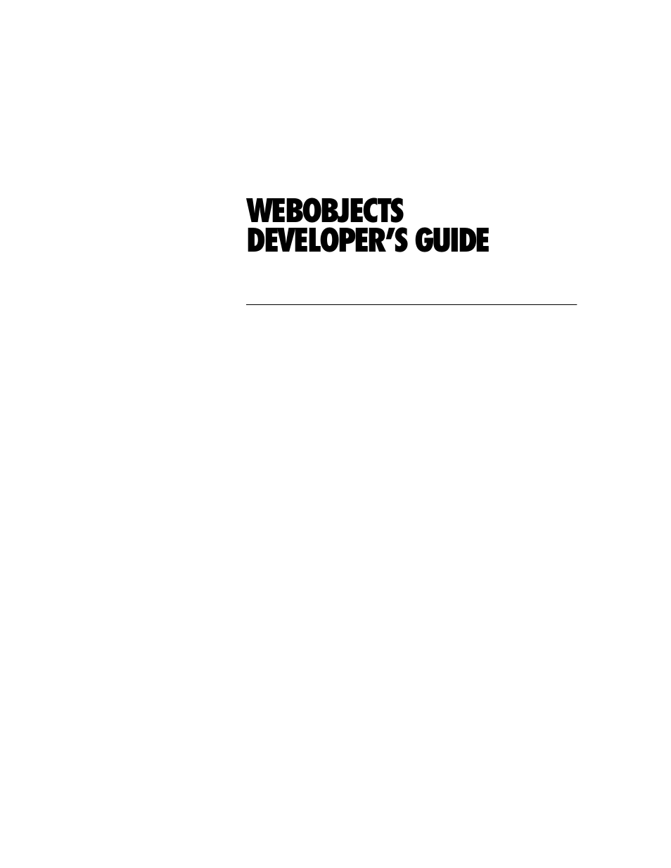 Apple WebObjects 3.5 User Manual | 218 pages