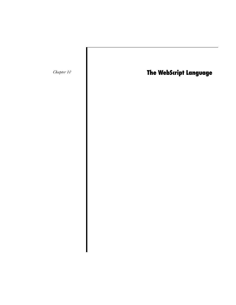 The webscript language | Apple WebObjects 3.5 User Manual | Page 163 / 218