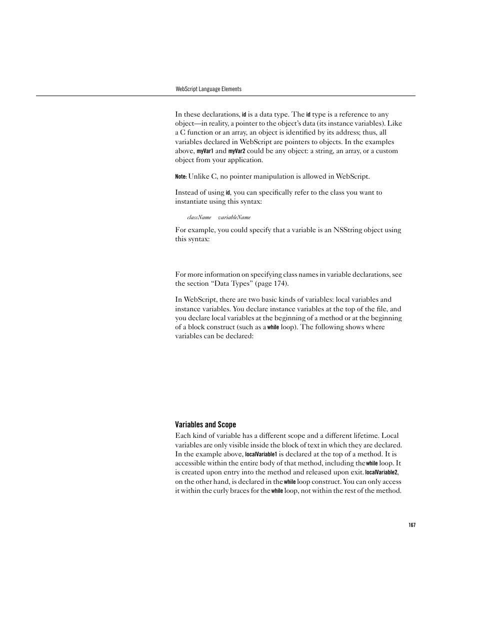 Apple WebObjects 3.5 User Manual | Page 167 / 218