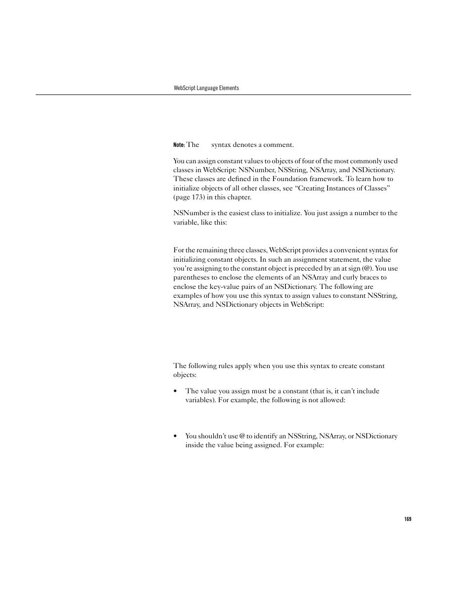 Apple WebObjects 3.5 User Manual | Page 169 / 218