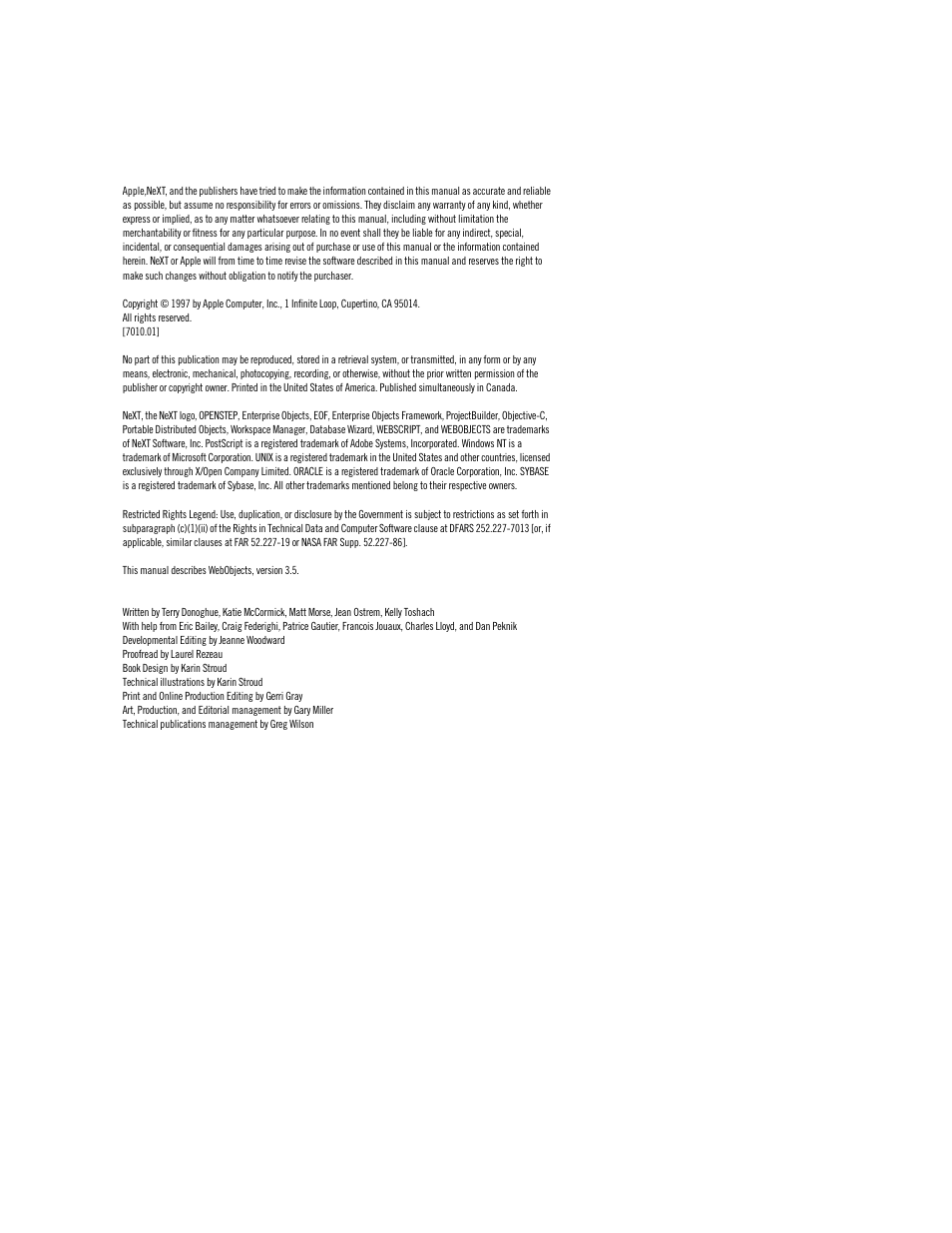 Apple WebObjects 3.5 User Manual | Page 2 / 218