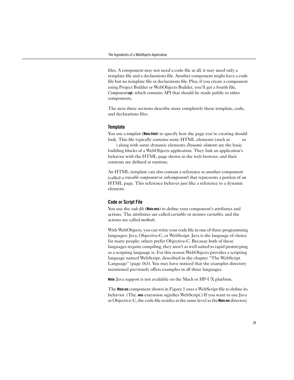 Apple WebObjects 3.5 User Manual | Page 21 / 218