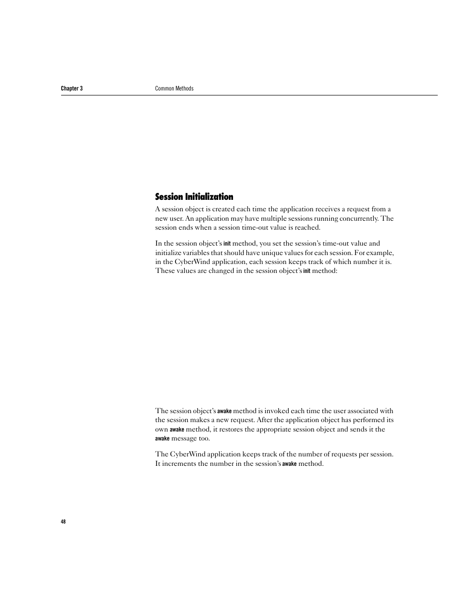 Session initialization | Apple WebObjects 3.5 User Manual | Page 48 / 218