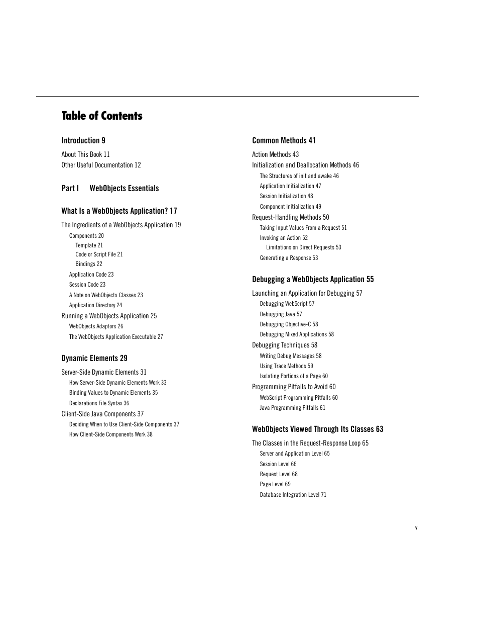 Apple WebObjects 3.5 User Manual | Page 5 / 218