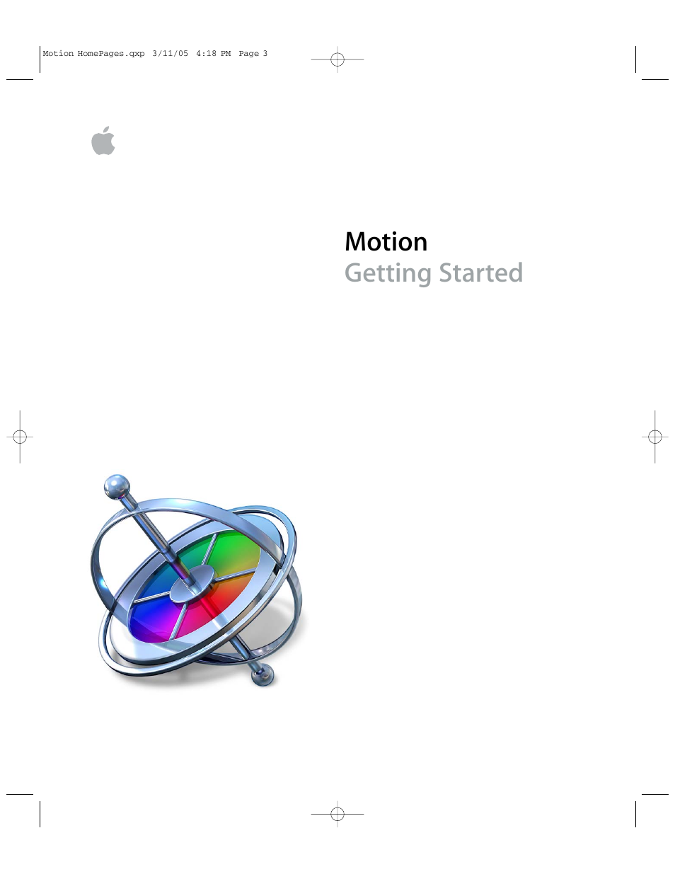 Apple Motion 2 Getting Started User Manual | 168 pages