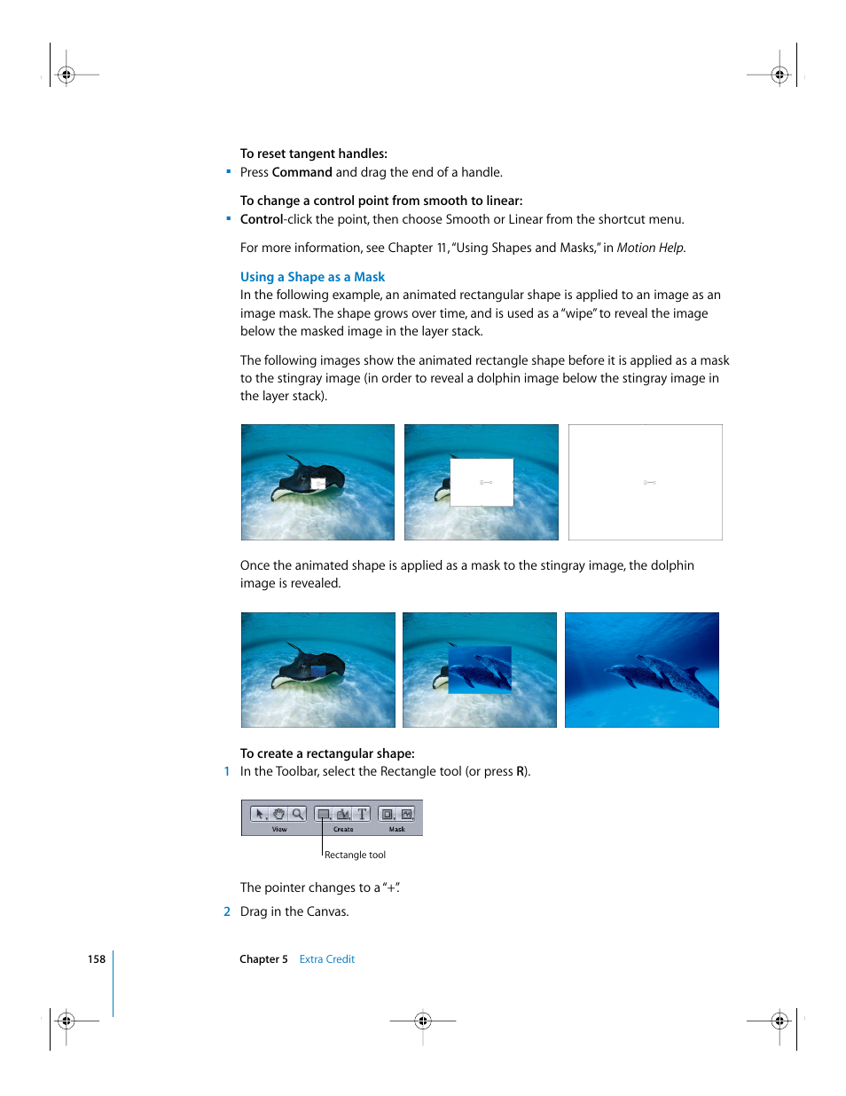 Using a shape as a mask | Apple Motion 2 Getting Started User Manual | Page 158 / 168