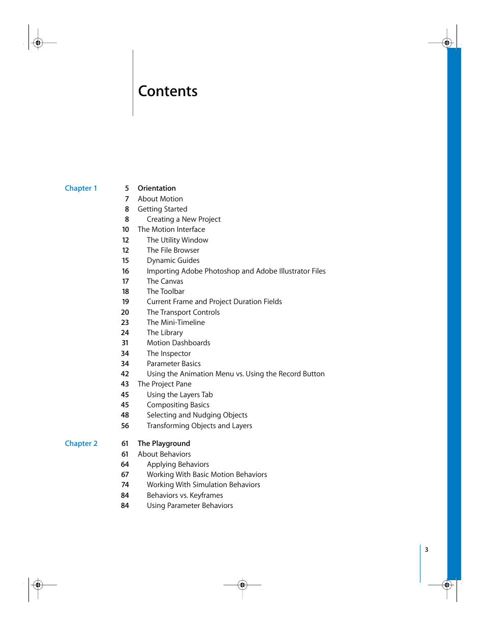 Apple Motion 2 Getting Started User Manual | Page 3 / 168