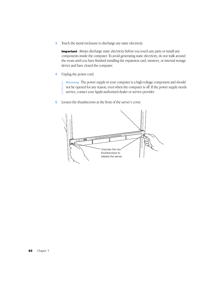 Apple Xserve (Slot Load) User Manual | Page 62 / 88