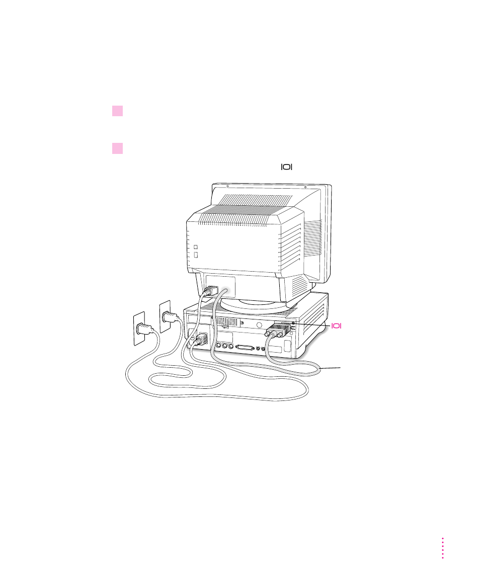 Health, safety, and maintenance tips 75, Connecting the monitor cable | Apple Macintosh LC 630 User Manual | Page 13 / 117