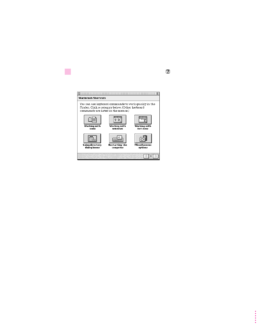 Learning useful shortcuts 27, Learning useful shortcuts | Apple Macintosh LC 630 User Manual | Page 35 / 117