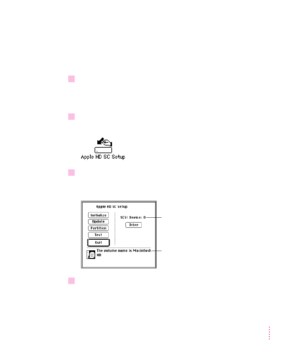 Initializing an external scsi hard disk | Apple Macintosh LC 630 User Manual | Page 65 / 117