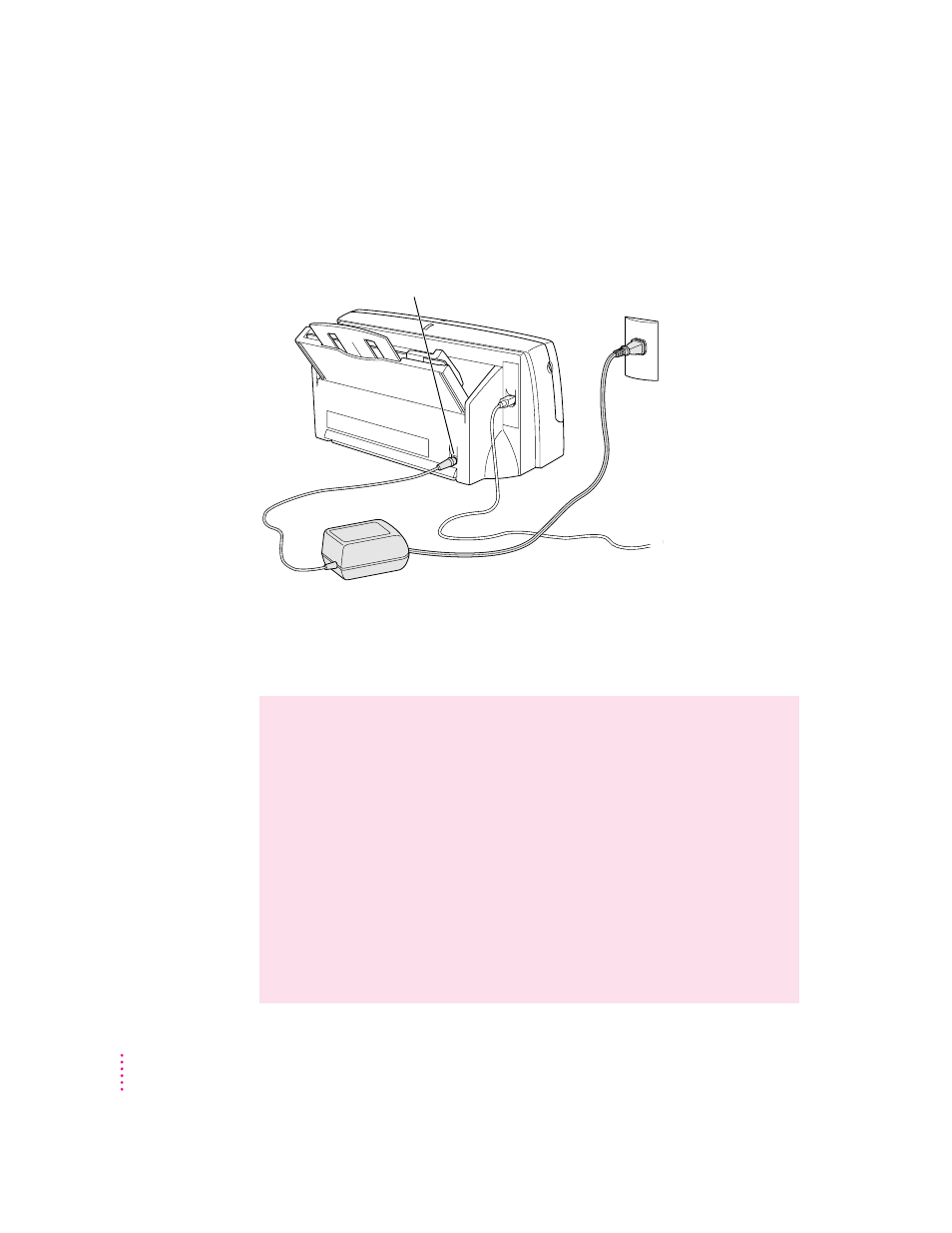 Plugging in the printer | Apple Color StyleWriter 1500 User Manual | Page 10 / 144