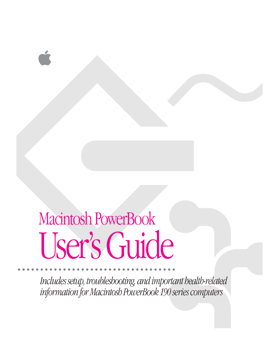 Apple Macintosh PowerBook 190 Series User Manual | 181 pages