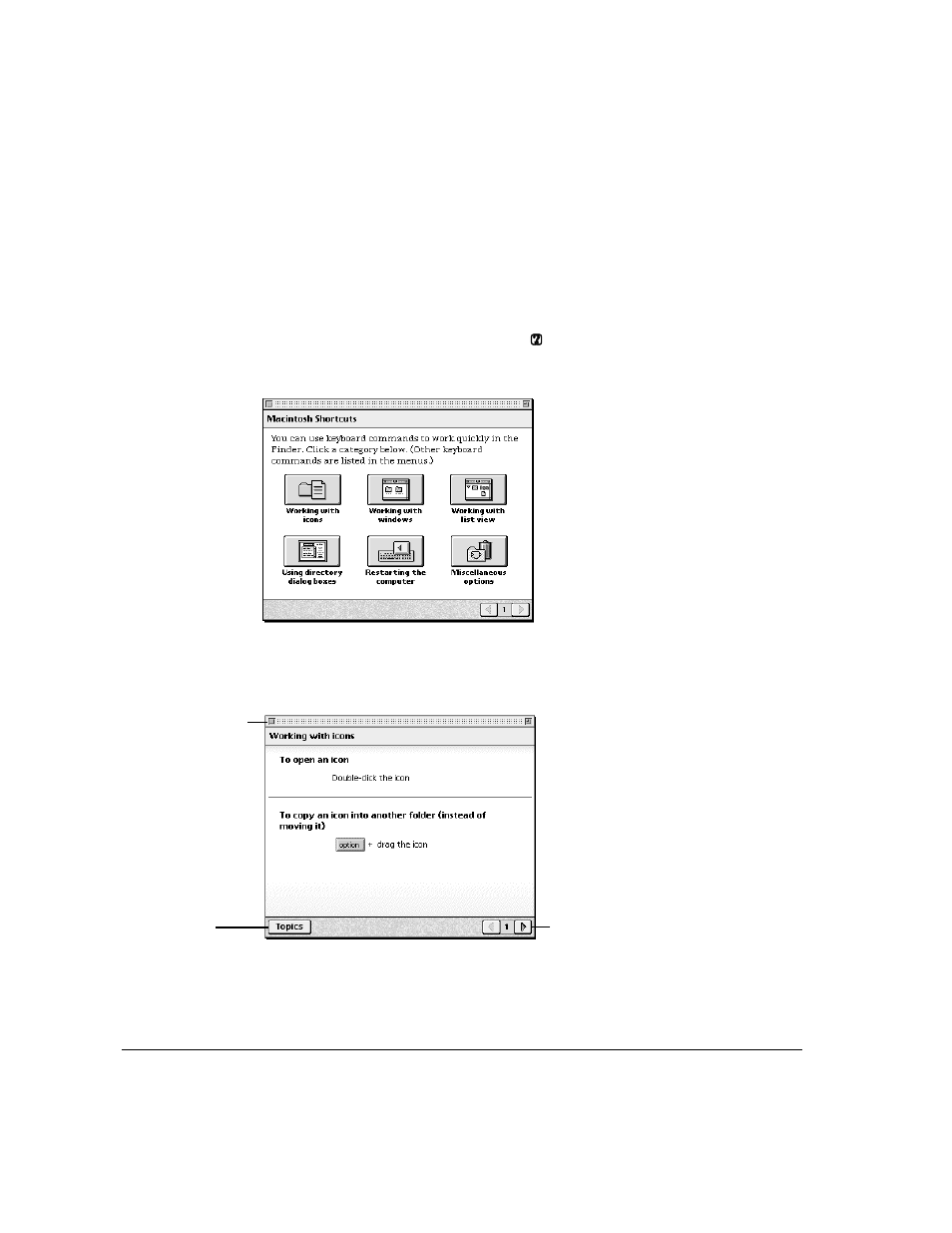 Learning useful shortcuts | Apple Workgroup Server 9150/120 User Manual | Page 130 / 154