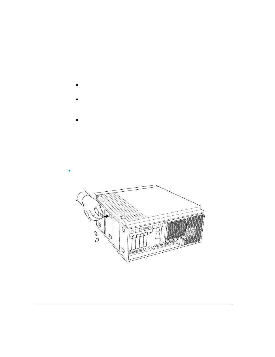 Attaching the rubber feet | Apple Workgroup Server 9150/120 User Manual | Page 22 / 154