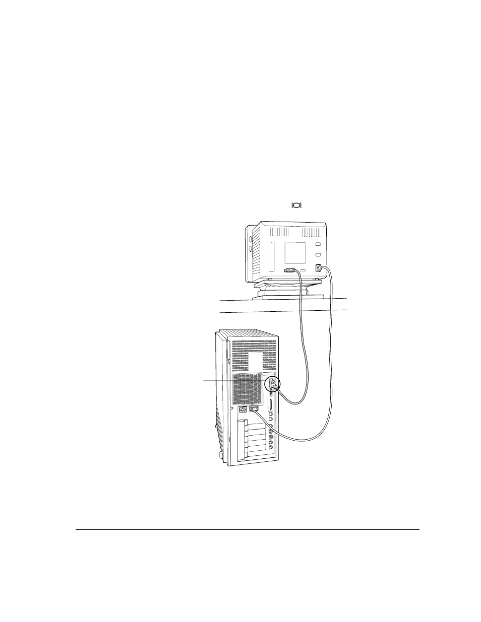 Connecting the monitor cable | Apple Workgroup Server 9150/120 User Manual | Page 25 / 154